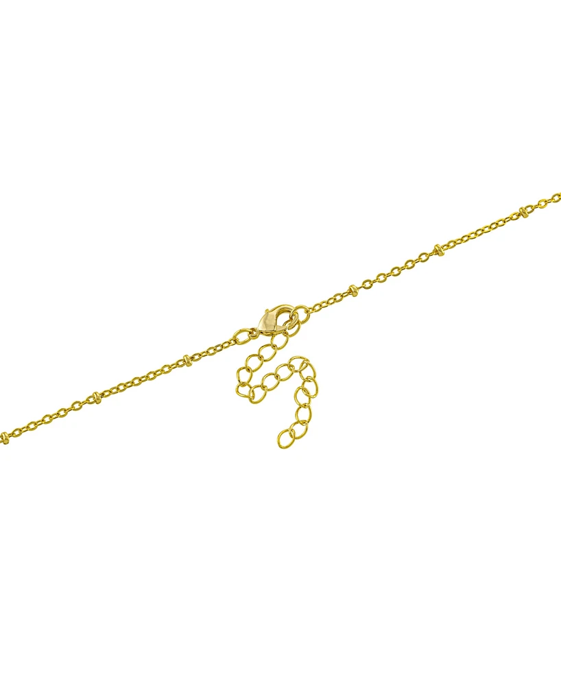 Women's Clear Crystal Smiley Face Pendant Necklace