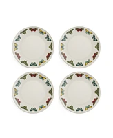 Portmeirion Botanic Garden Harmony Coupe Charger Plates, Set of 4