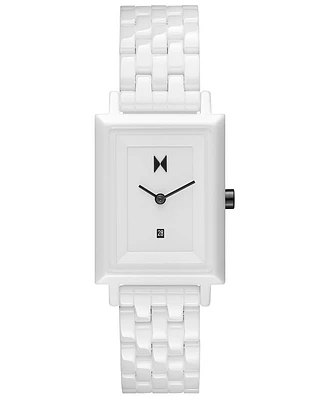 Mvmt Women's Signature Square White Ceramic Bracelet Watch 26mm