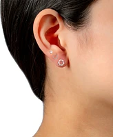 Giani Bernini 3-Pc. Cubic Zirconia Stud Earrings in Sterling Silver, Created for Macy's