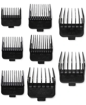 StyleCraft Professional 8-Pc. Dub Magnetic Clipper Guards Set - Black