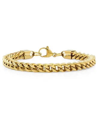Steeltime Men's 18k Gold Plated Stainless Steel Bracelet