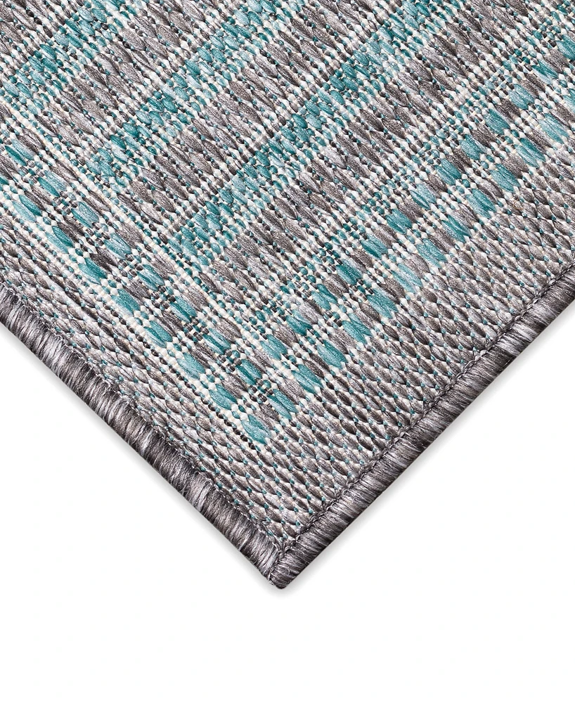 Liora Manne' Malibu Simple Border 1'11" x 7'6" Runner Outdoor Area Rug