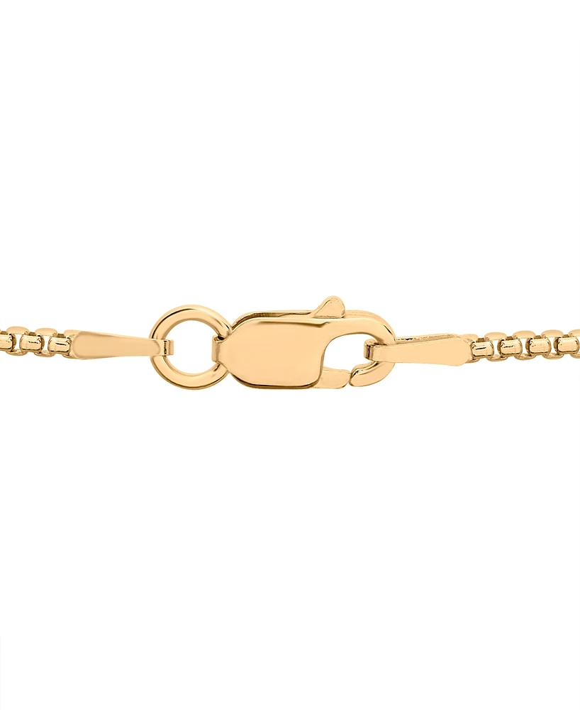 Men's Diamond Evil Eye 22" Pendant Necklace (1/2 ct. t.w.) in 14k Gold-Plated Sterling Silver