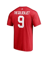 Men's Fanatics Bobby Hull Red Chicago Blackhawks Authentic Stack Retired Player NickName and Number T-shirt