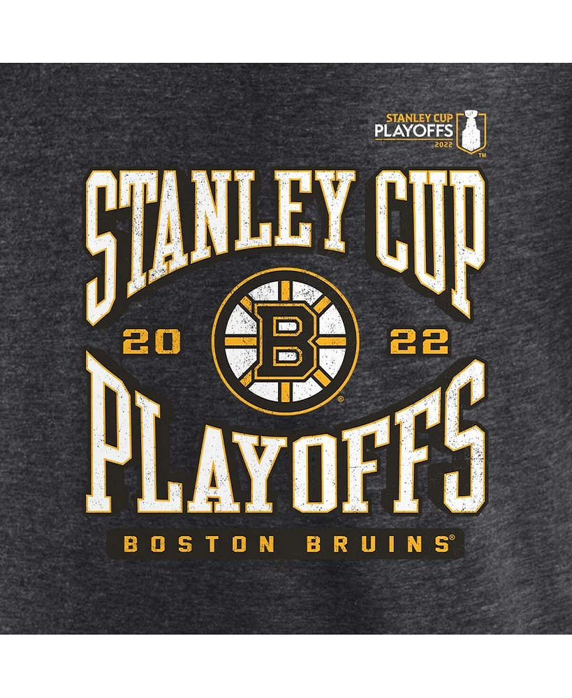 Men's Fanatics Charcoal Boston Bruins 2022 Stanley Cup Playoffs Wraparound T-shirt