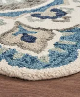 Lr Home Radiance Rdc-094 4' x 4' Round Area Rug