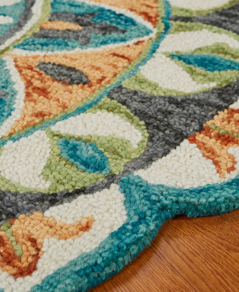 Lr Home Radiance Rdc-085 4' x 4' Round Area Rug