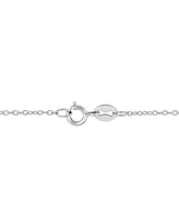 Amethyst (3 ct. t.w.) Graduated Open Circle Necklace in Sterling Silver