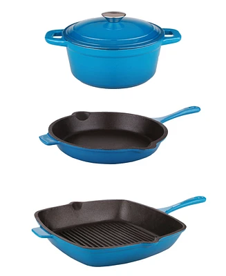 BergHOFF Neo 4pc Cast Iron Cookware Set, Fry Pan
