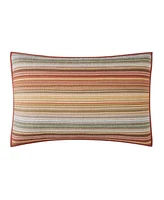 Brooklyn Loom Sunset Stripe Yarn Dye 3 Piece Quilt Set, Full/Queen