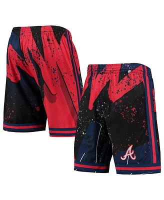 Men's Mitchell & Ness Red Atlanta Braves Hyper Hoops Shorts