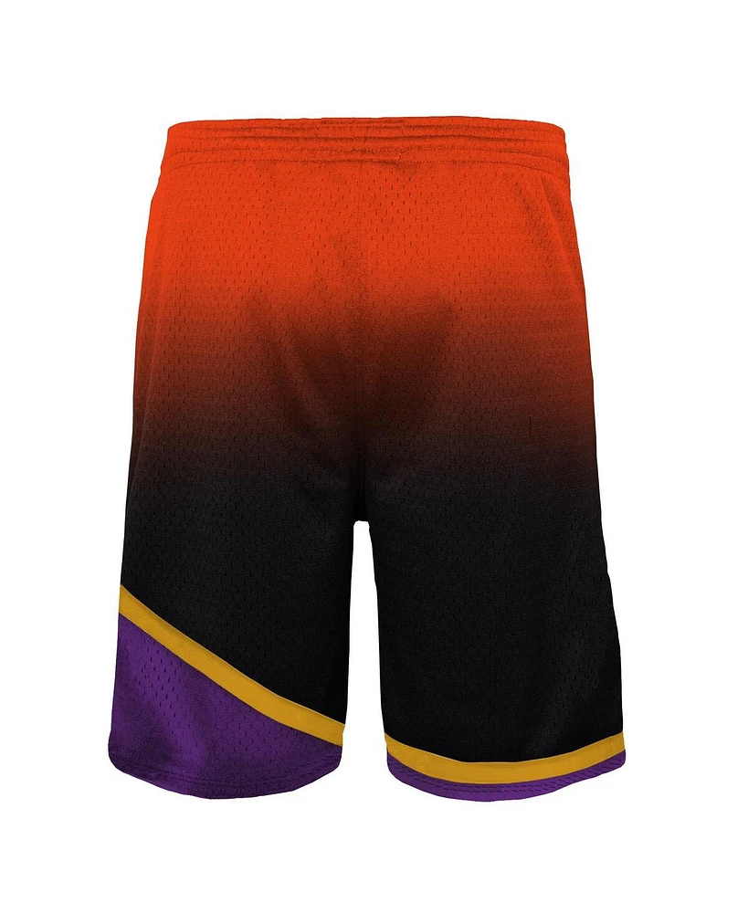 Big Boys Mitchell & Ness Orange, Black Phoenix Suns 1996/97 Hardwood Classics Fadeaway Reload 3.0 Swingman Shorts