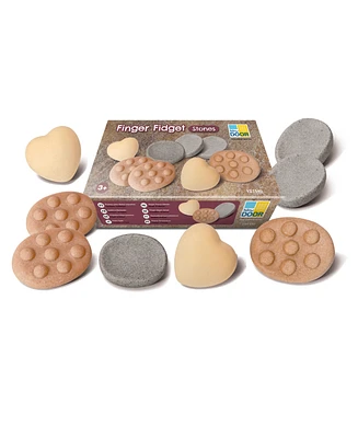 Yellow Door Finger Fidget Stones, Set of 12