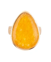 Barse Sublime Bronze and Genuine Yellow Quartz Ring