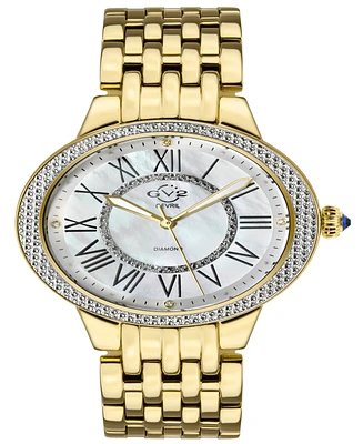 Gevril Women's Astor Ii Swiss Quartz Gold-Tone Stainless Steel Bracelet Watch 38mm