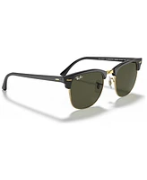 Ray-Ban Unisex Low Bridge Fit Sunglasses, RB3016F Clubmaster Classic 55