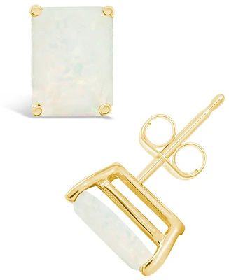 Opal (1-1/2 ct. t.w.) Stud Earrings 14K Yellow Gold or