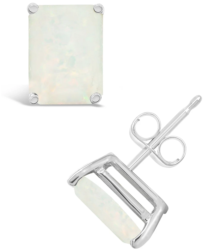 Opal (1-1/2 ct. t.w.) Stud Earrings 14K Yellow Gold or