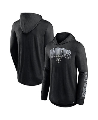 Men's Fanatics Black Las Vegas Raiders Front Runner Pullover Hoodie