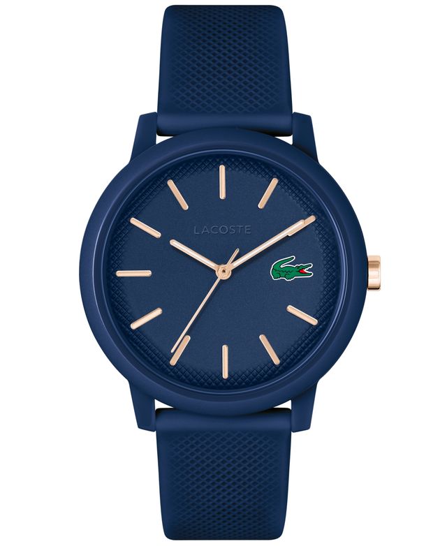 Lacoste Men's L.12.12 Navy Silicone Strap Watch 42mm