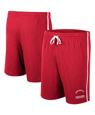 Men's Colosseum Cardinal Arkansas Razorbacks Thunder Slub Shorts