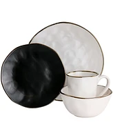 Elama Andres 16 Pc. Stoneware Dinnerware Set, Service for 4