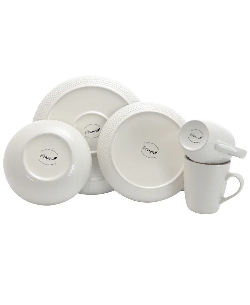 Elama Yeva Swirl 16 Pc. Dinnerware Set, Service for 4