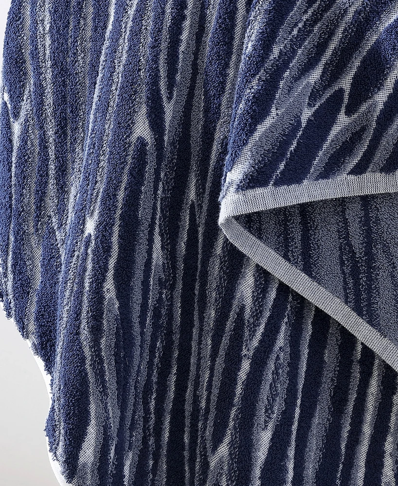 Uchino Shibori Cotton Bath Towel, 30" x 60"