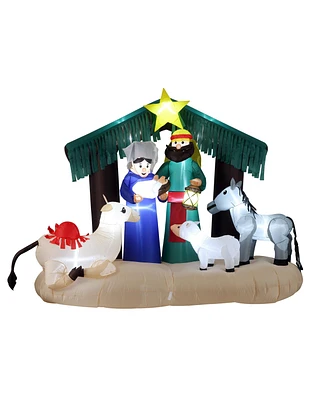 National Tree Company 6.5' Inflatable Nativity Scene