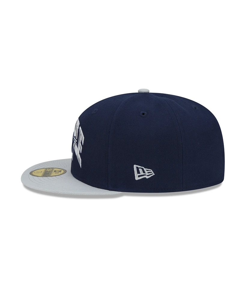 Men's New Era X Staple Navy, Gray Dallas Cowboys Pigeon 59Fifty Fitted Hat