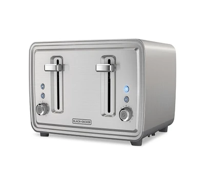 Black & Decker Stainless Steel 4-Slice Wide-Slot Toaster