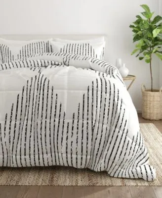 Ienjoy Home Ultra Soft Diamond Stripe Comforter Sets