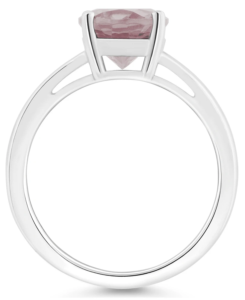 Macy's Women's Rose Quartz (2-1/2 ct.t.w.) Ring Sterling Silver