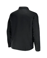 Men's Nfl x Darius Rucker Collection by Fanatics Black New Orleans Saints Canvas Button-Up Shirt Jacket