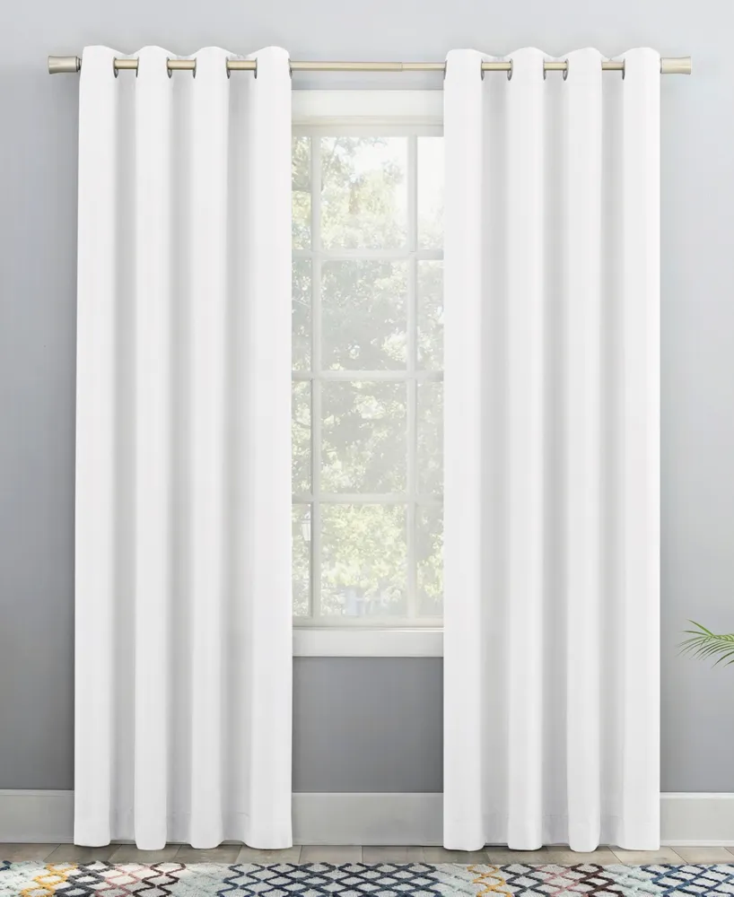 Grant Modern Glam Semi-Sheer Grommet Curtain Panel