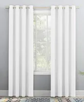 Grant Modern Glam Semi-Sheer Grommet Curtain Panel