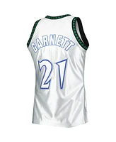 Men's Mitchell & Ness Kevin Garnett Platinum Minnesota Timberwolves 1997-98 Hardwood Classics 75th Anniversary Swingman Jersey