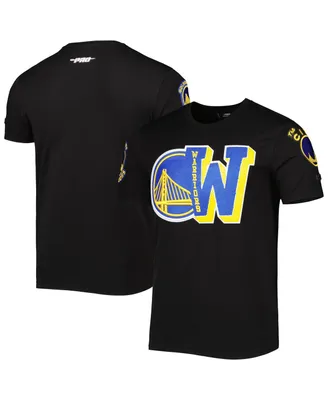 Men's Pro Standard Black Golden State Warriors Mash Up Capsule T-shirt