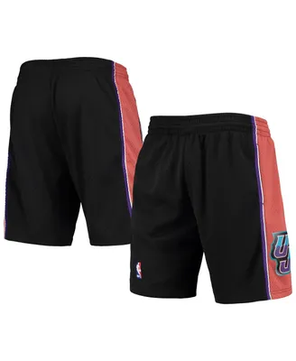 Men's Mitchell & Ness Black Utah Jazz 1998-99 Hardwood Classics Swingman Shorts