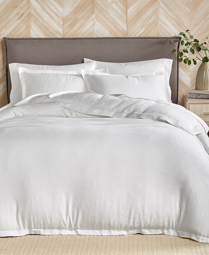 Closeout! Hotel Collection Linen/Modal Blend 3-Pc. Comforter Set, Full/Queen, Exclusively at Macy's