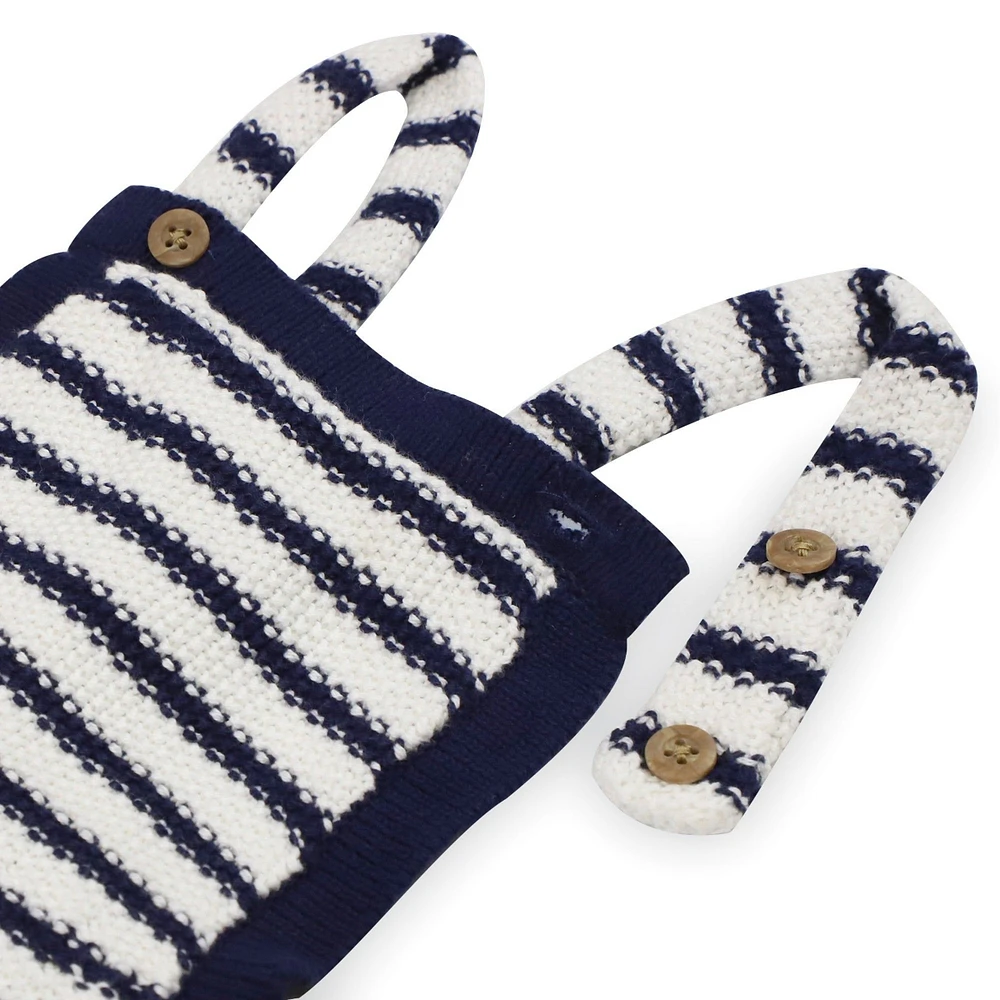 Hope & Henry Baby Boys Overall Sweater Romper