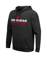 Men's Colosseum Black Arkansas Razorbacks Lantern Pullover Hoodie