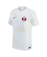 Men's Nike White Qatar National Team 2022/23 Away Replica Jersey
