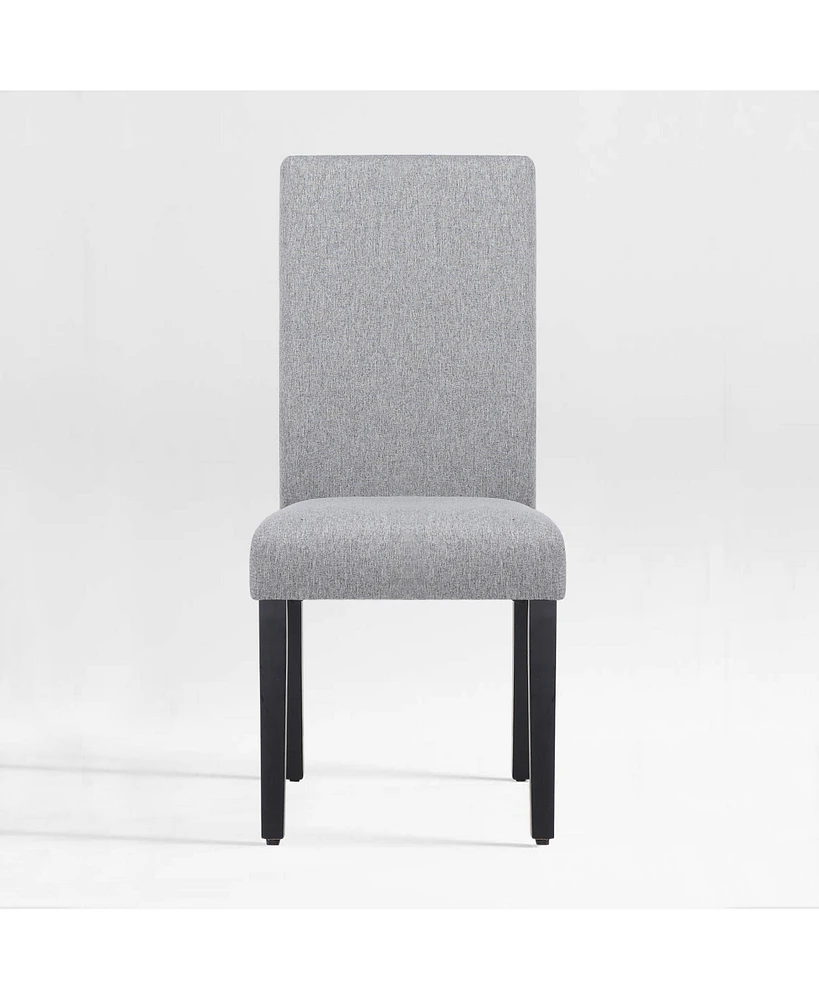 WestinTrends Upholstered Linen Fabric Dining Chair