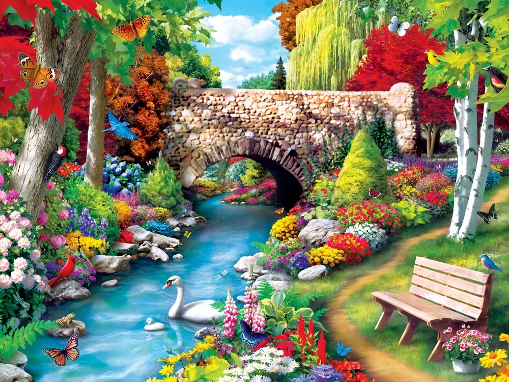 MasterPieces Memory Lane - Willow Whispers 300 Piece Ez Grip Puzzle