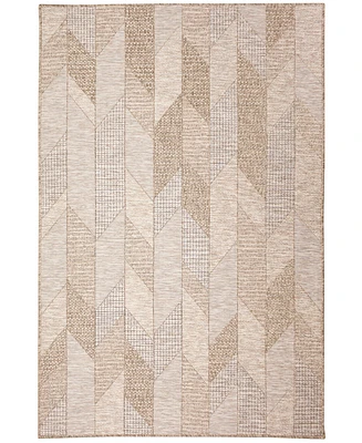 Liora Manne' Orly Angles 6'6" x 9'3" Outdoor Area Rug