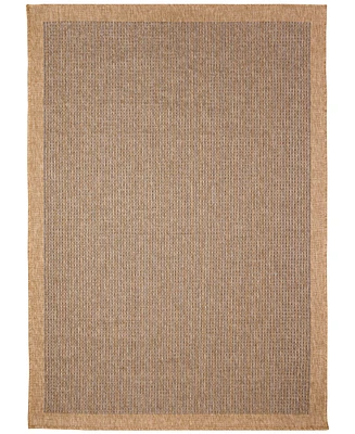 Liora Manne' Sahara Texture Border 7'10" x 9'10" Outdoor Area Rug