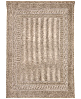 Liora Manne' Orly Border 6'6" x 9'3" Outdoor Area Rug