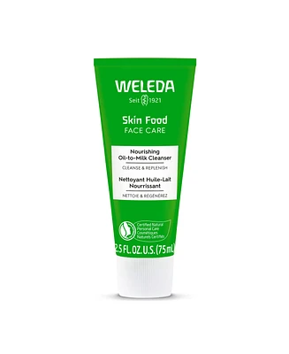 Weleda Skin Food Face Nourishing Oil-to-Milk Cleanser, 2.5 oz